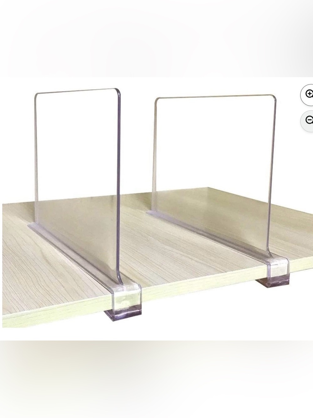 Acrylic Shelf Dividers